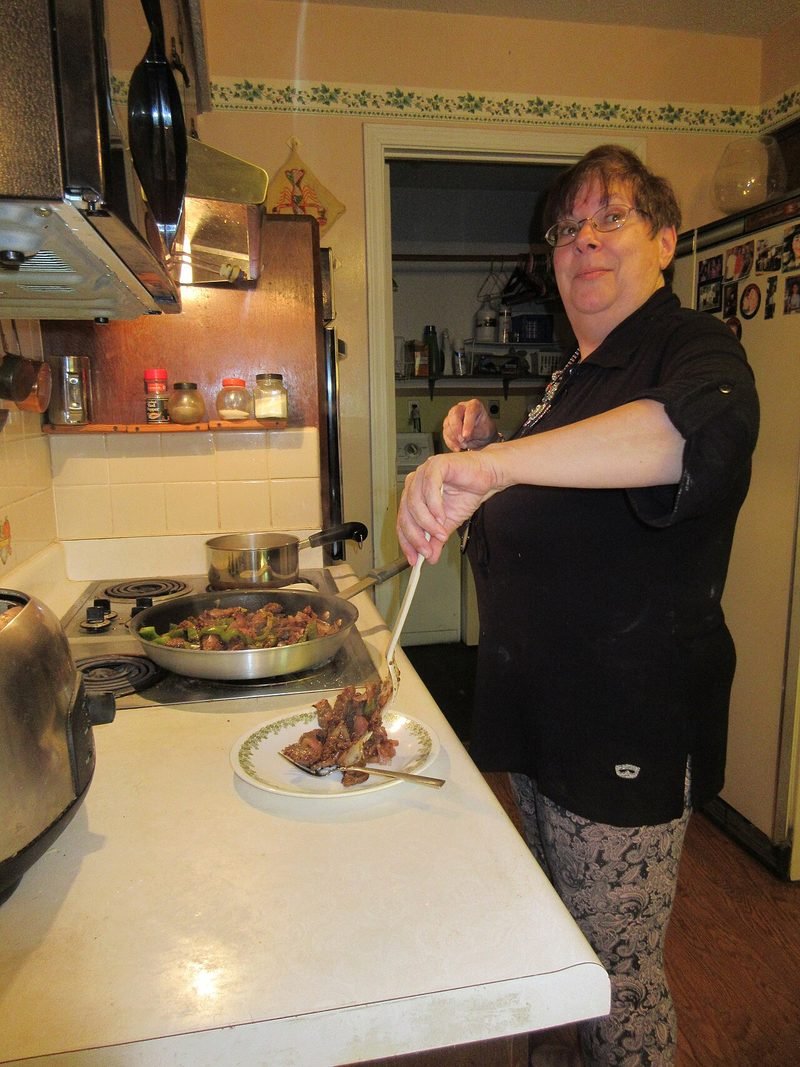 Cozinhando na panela