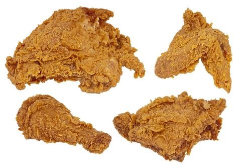 Frango frito dourado e crocante